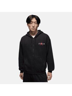 Jordan Brooklyn Oversize Full-Zip Hoodie Men’s XL Black IB9095-010